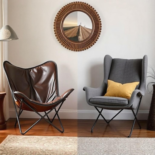 Leather & Fabric Butterfly Chair. Which One's Right for You?