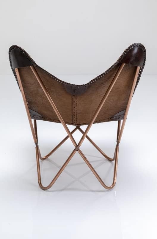 Leather Butterfly Chair Handmade with Powder Coated Folding Iron Frame