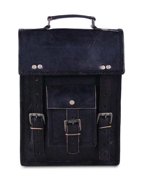 The Nightfall Crossbody: Where Fashion Meets Twilight Leather Messenger Bag