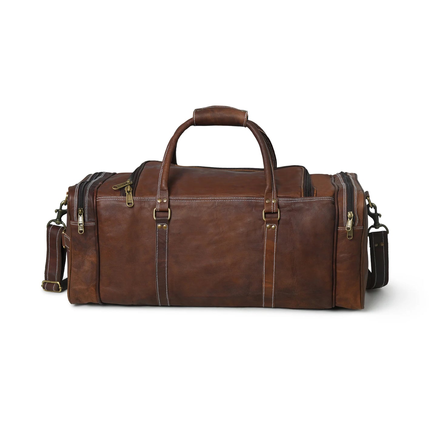 Vintage Vagabond Leather Duffel Leather Unisex Duffle Bag