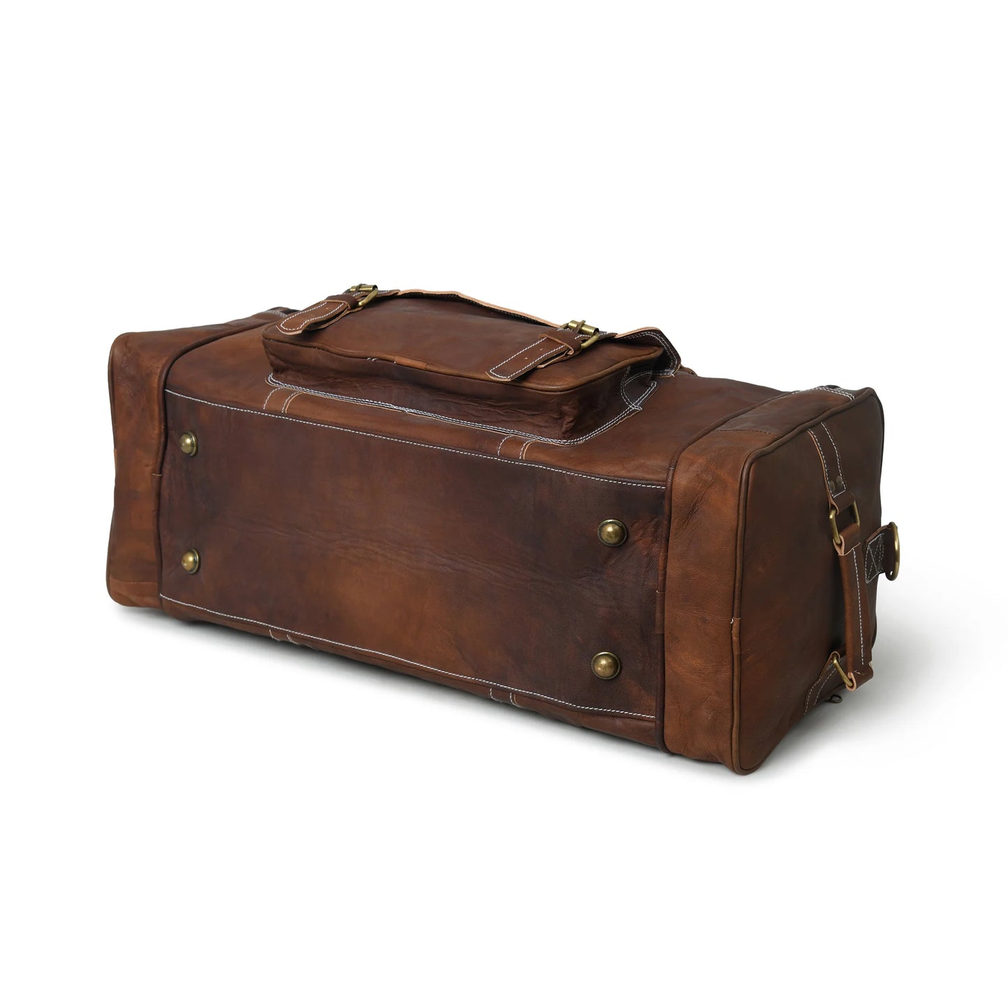 Vintage Vagabond Leather Duffel Leather Unisex Duffle Bag