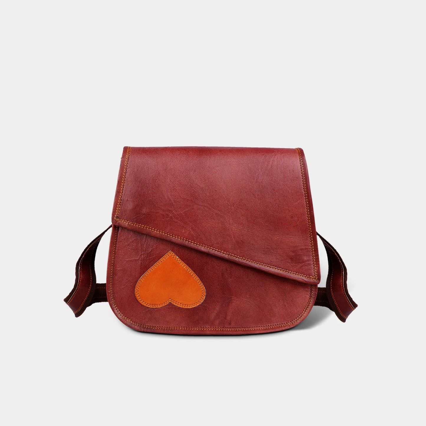 Woman's Cross body Leather Satchel Bag cross-body bag