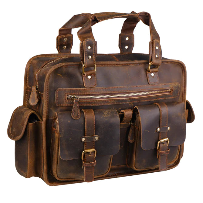 Professional Dryden Business Briefcase Leather messenger bag