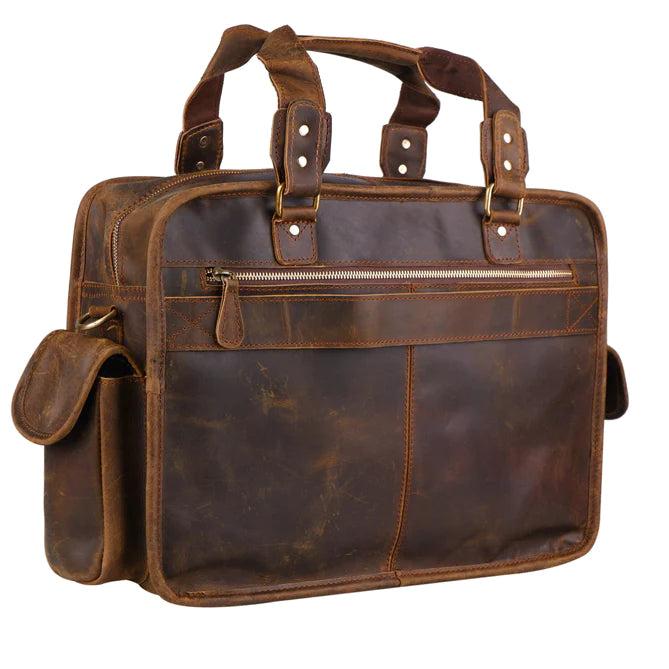 Professional Dryden Business Briefcase Leather messenger bag