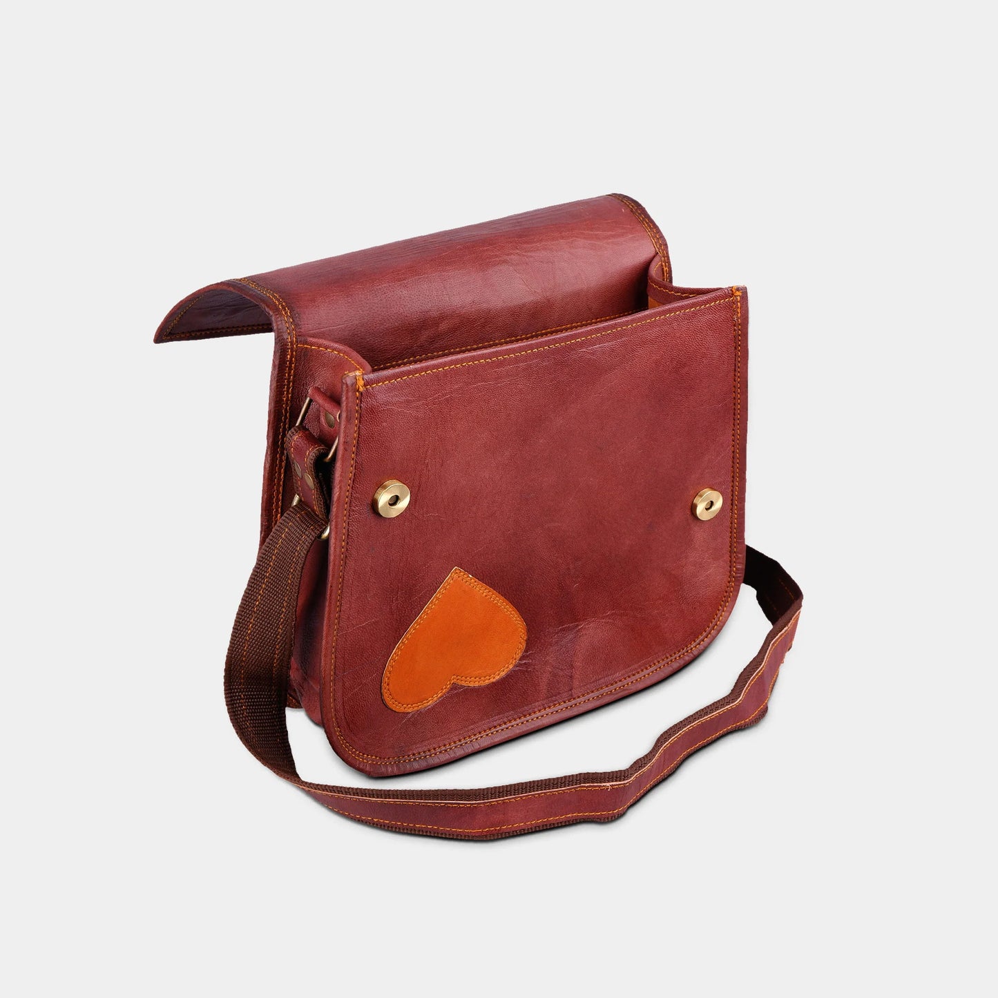 Woman's Cross body Leather Satchel Bag cross-body bag