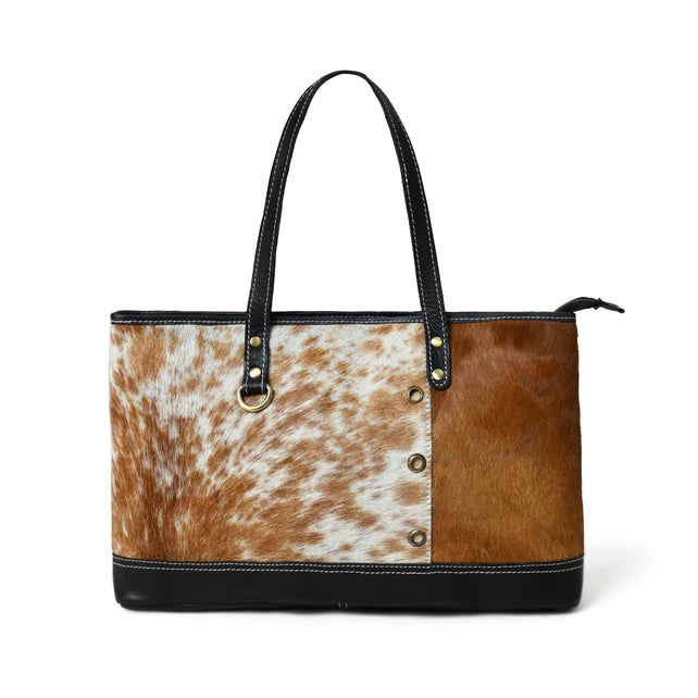 Luxury meets Utility: The Blake Cowhide Tote Bag Leather Tote Bag