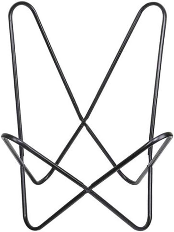 Butterfly Chair Brown Leather Butterfly Chairs Handmade with Powder Coated Steel Frame (Butterfly Chair Frame)