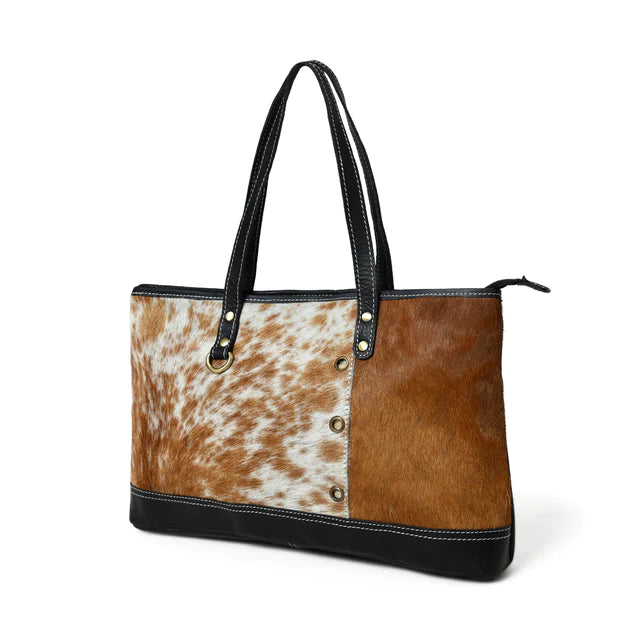 Luxury meets Utility: The Blake Cowhide Tote Bag Leather Tote Bag