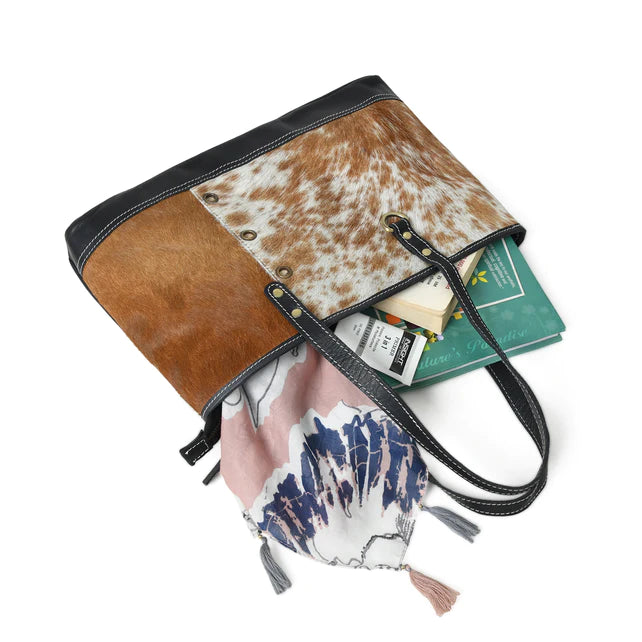 Luxury meets Utility: The Blake Cowhide Tote Bag Leather Tote Bag