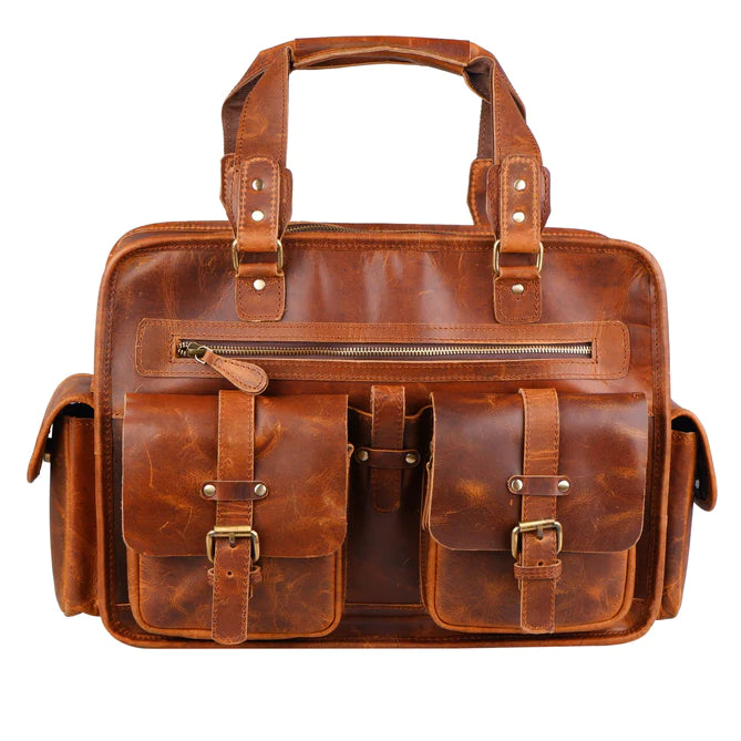 Professional Dryden Business Briefcase Leather messenger bag