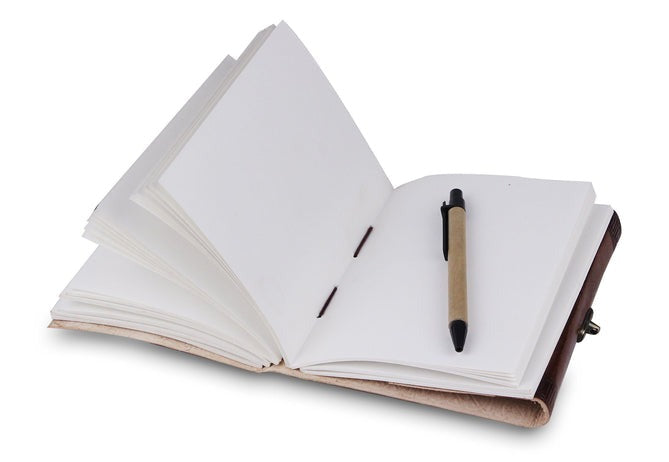 Exquisite Blue Topaz Notebook - Elegant Gemstone-inspired Journal for Your Thoughts | 7H x 5W in