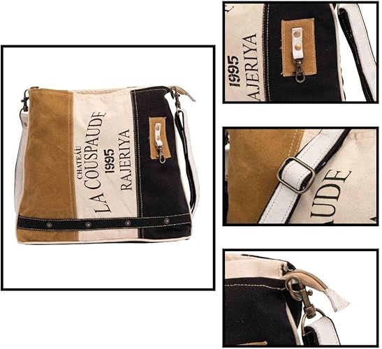 RAJERIYA La Couspaude Canvas Hand Bag Upcycled Canvas & Crossbody Bag for Women