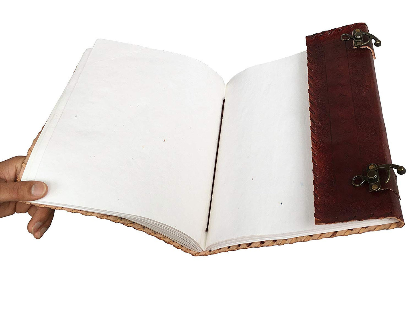 Leather Journal Book 10 x 13 Inches Seven Chakra Medieval Stone Embossed Handmade Book of Shadows Notebook Office Diary College Book Poetry Book Sketch Book Office Product