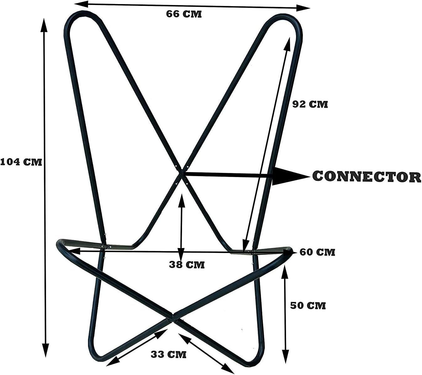 Brown Vintage Leather Arm Folding Chair/Genuine Antique Leather Butterfly Chair Home Décor/Handmade Chair (with Fold-able Stand) - Camping-Hiking-Chairs
