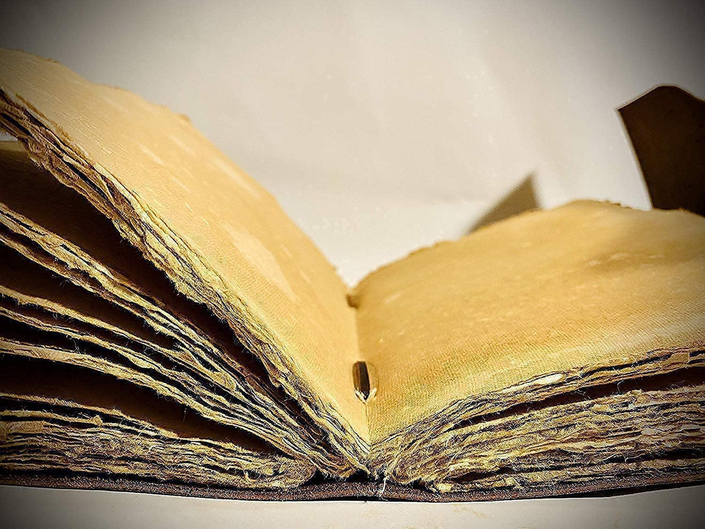Moon Blue Lapiz Gemstone Studded Vintage Writing Handmade Leather Notebook Journal Unlined Antique Handmade Deckle Edge Vintage Paper, Leather Sketchbook, Drawing Journal, Great Gift Clasp Office Product 5x7