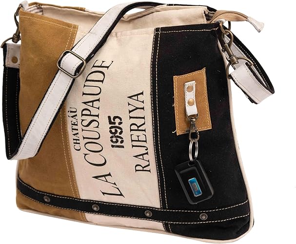 RAJERIYA La Couspaude Canvas Hand Bag Upcycled Canvas & Crossbody Bag for Women