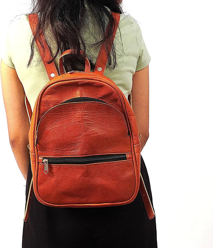 11 inch Small Handmade leather backpack Genuine Leather iPad/Tablet Vintage and stylish bag, Messenger Bag and stylish For 10.5 inch iPad Pro for Women & Men - Gift for Him Her