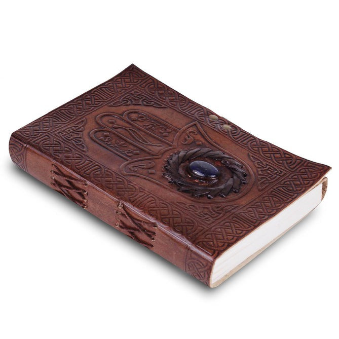 Exquisite Blue Topaz Notebook - Elegant Gemstone-inspired Journal for Your Thoughts | 7H x 5W in