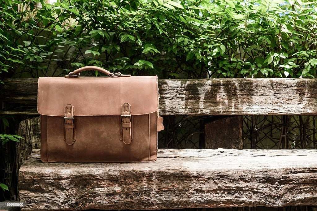 Leather messenger bag by rajeriya