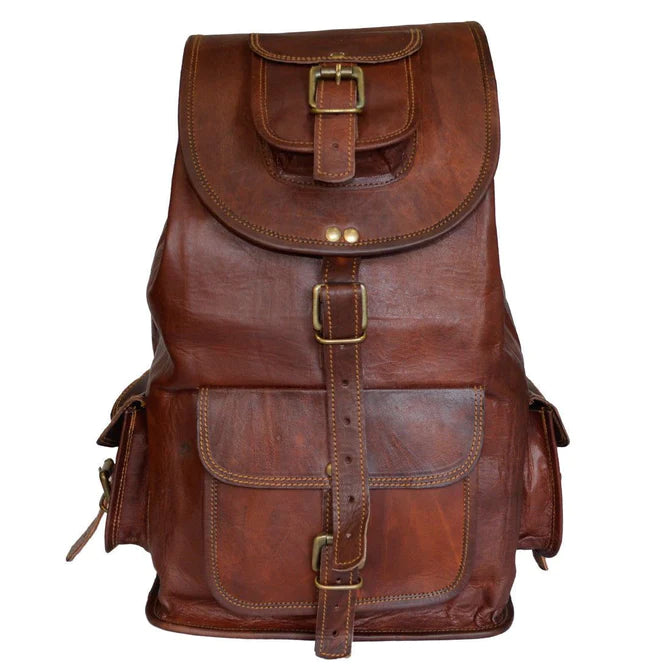 VenturePack Hiking Backpack - Spencer Edition leather unisex backpack, backpack for both men and women