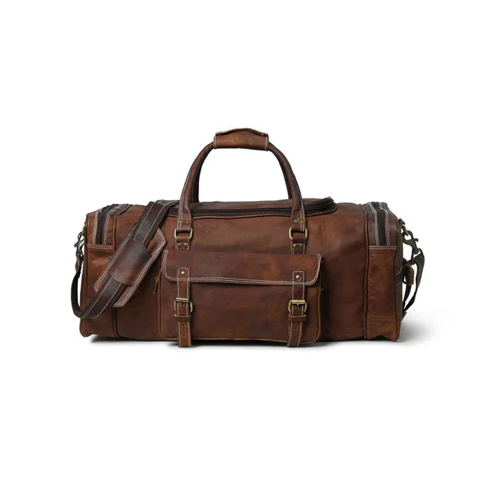 leather duffle bag mens