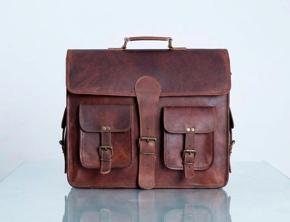 leather briefcase for men