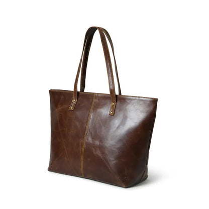 The Kim Tote Bag - Dark Brown