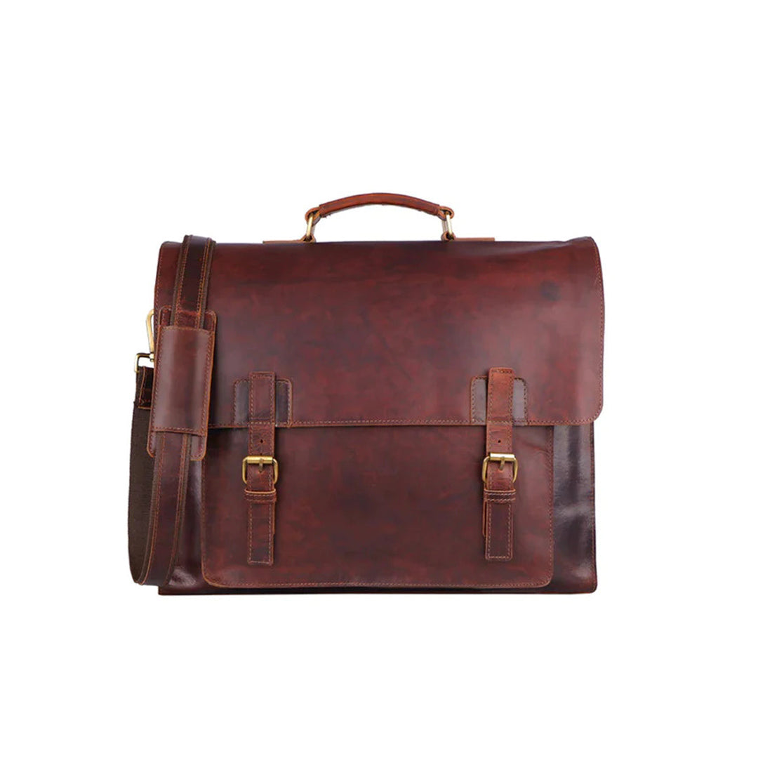 Versatile Branson Attache Case Leather messenger bag