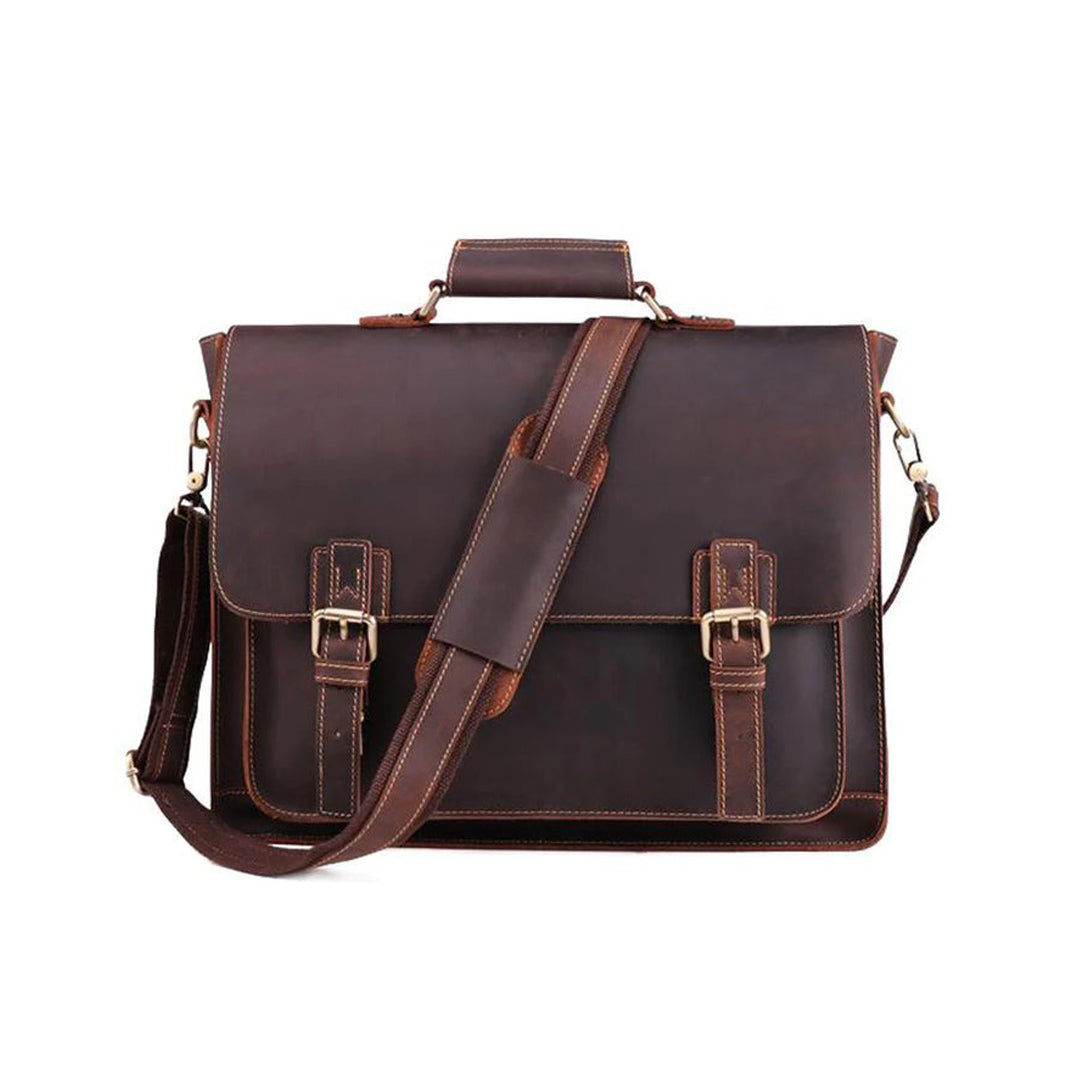 Denver Urbanite Office Companion Leather Messenger Bag