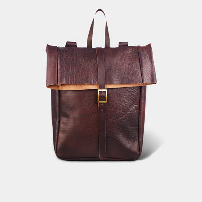 Rugged Minimalism Buffalo Leather Backpack