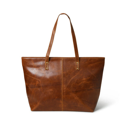 The Kim Tote Bag- Cocoa Brown