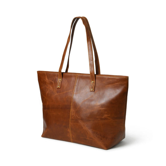 The Kim Tote Bag- Cocoa Brown