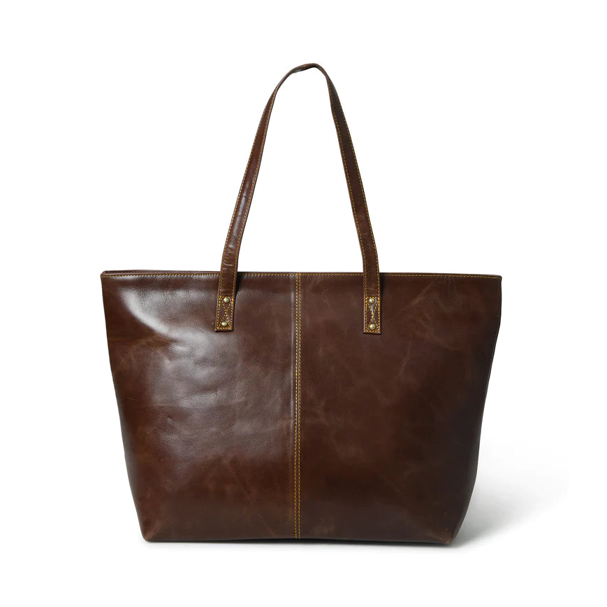 The Kim Tote Bag - Dark Brown