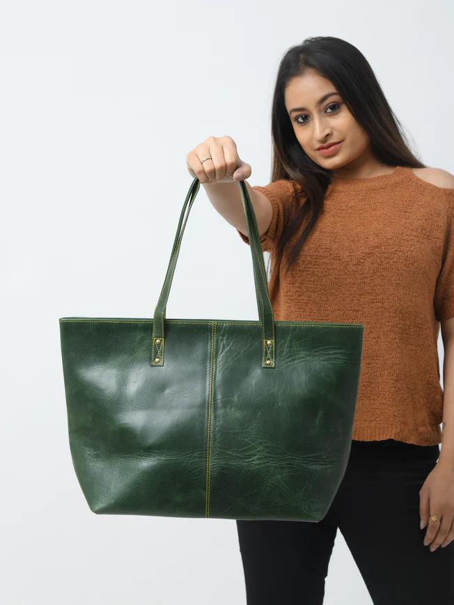 The Kim Tote Bag - Green