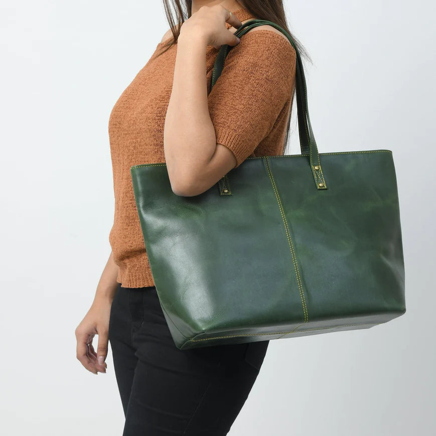 The Kim Tote Bag - Green