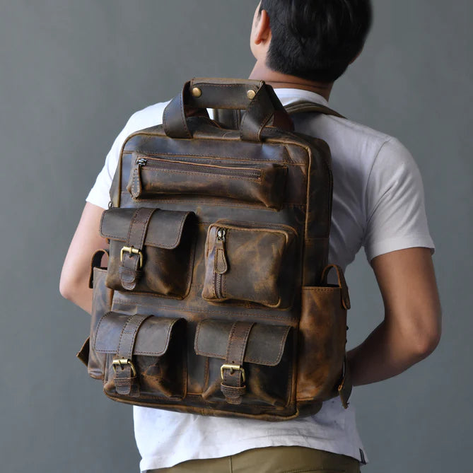 Golden Rush Agitator Backpack Leather backpack