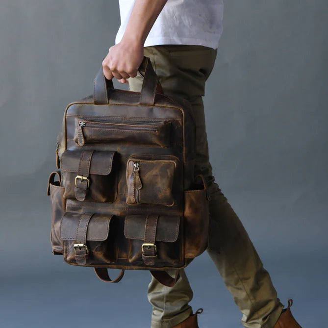 Golden Rush Agitator Backpack Leather backpack