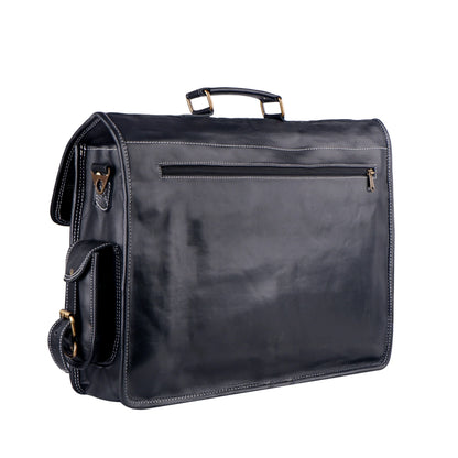 Vintage Black Messenger Bag