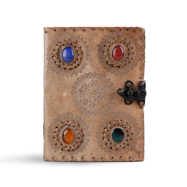 Artisan's Legacy: 4 Stone Vintage Leather Diary Leather Journal