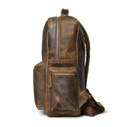 Wilderness Wanderer Buffalo Backpack leather unisex backpack for both men and women