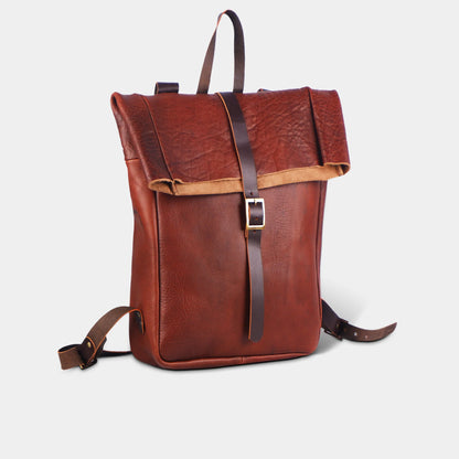 Rugged Minimalism Buffalo Leather Backpack