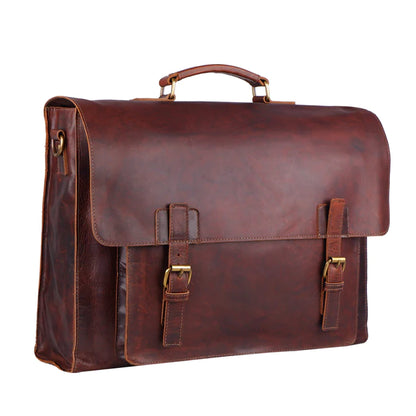 Versatile Branson Attache Case Leather messenger bag