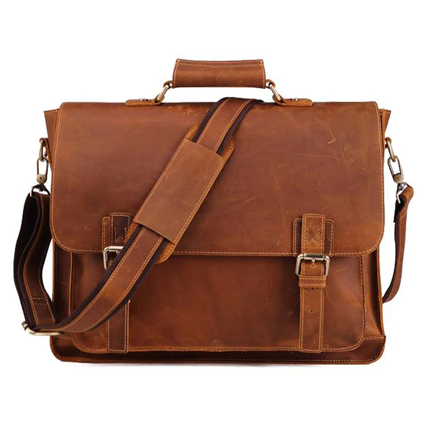 Denver Urbanite Office Companion Leather Messenger Bag