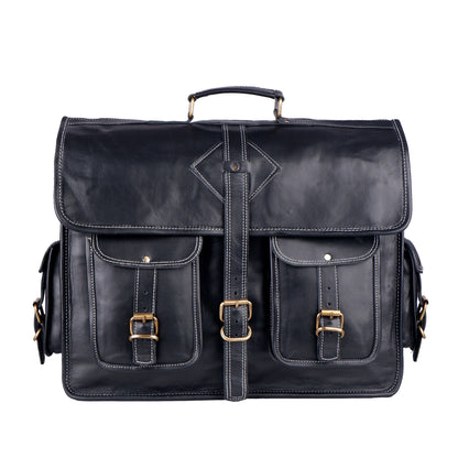 Vintage Black Messenger Bag