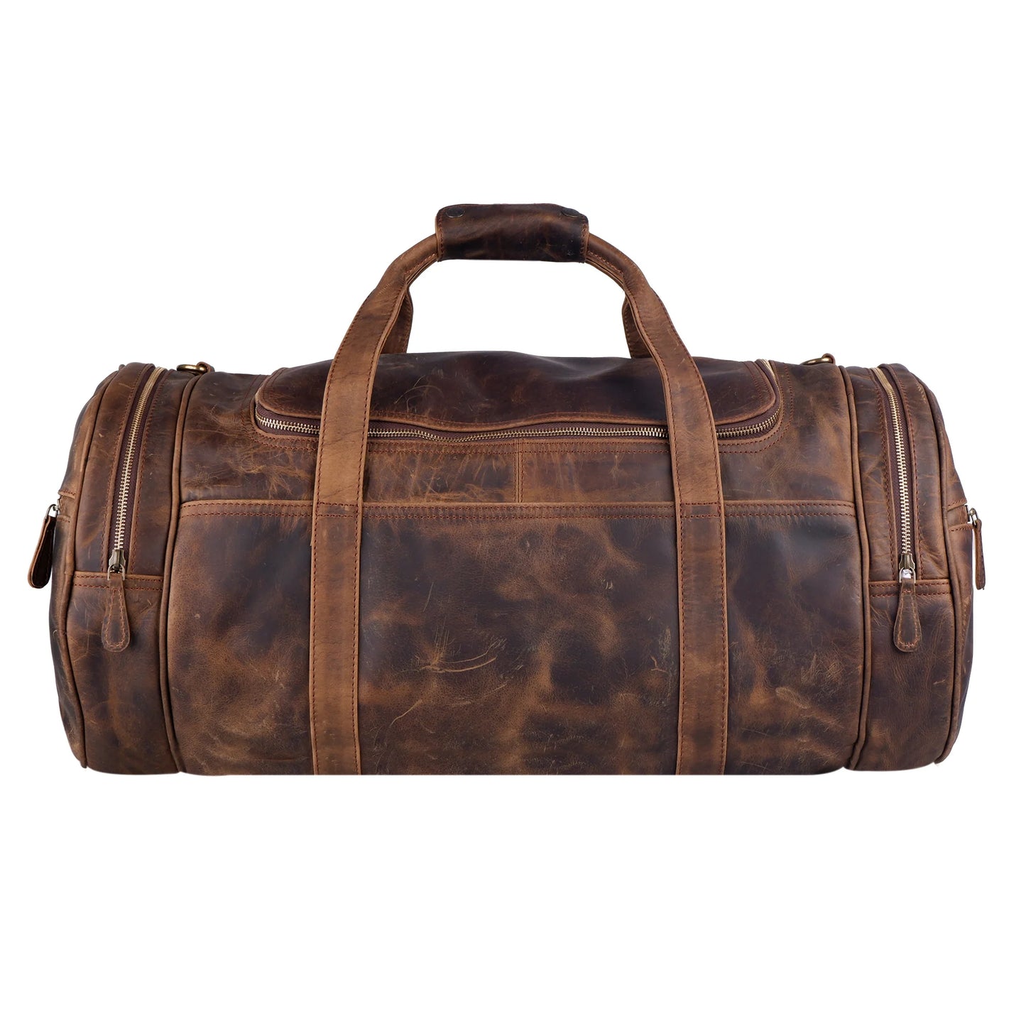 Signature Carter Texture Bag Leather Duffle bag for both men and women