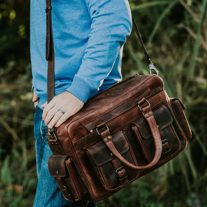 Maverick Wingman Briefcase Leather messenger bag