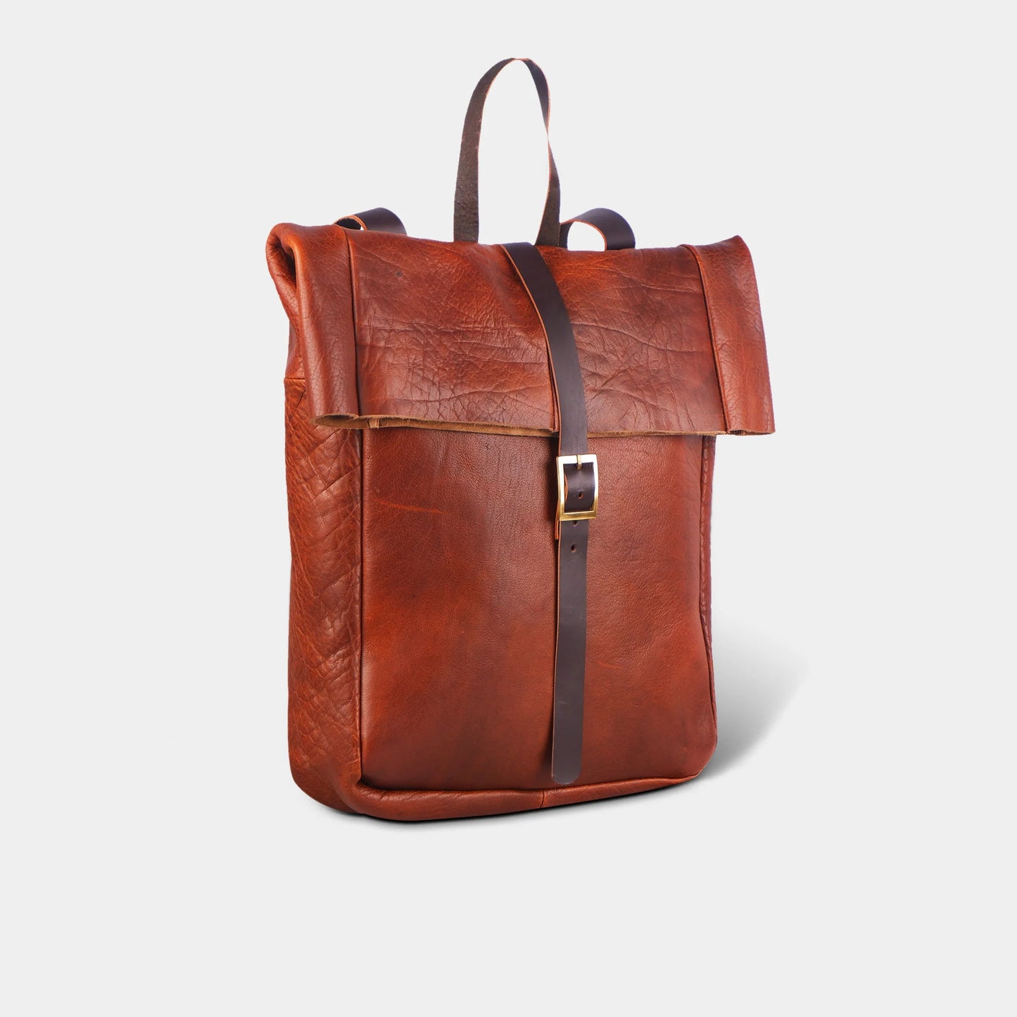 Rugged Minimalism Buffalo Leather Backpack