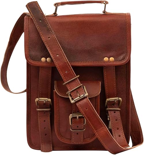 Vintage Genuine Leather iPad/Tablet/Tab/Kindle Satchel Cross Body Shoulder Messenger Bag