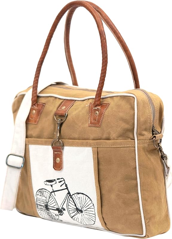 Bicycle Upcycled Canvas Hand Bag, Tote Shoulder Bag for Women, Boho Bag for Women, Canvas Weekend Bags for Women