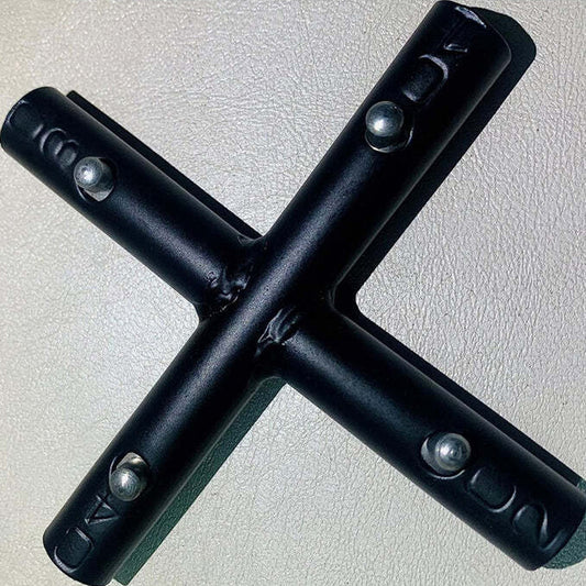 Classic Handmade Iron Cross Connector for Leather Butterfly Chairs